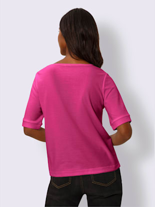 T-shirt à manches courtes qualité finement structurée (Image 3)