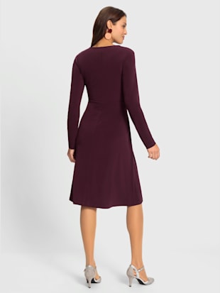 Robe en jersey encolure en v chevauchante (Image 3)