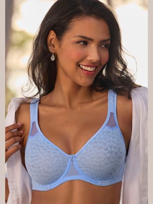 Soutien-gorge spécial t-shirt soutien-gorge minimiseur tendance avec empiècements en résille transparente