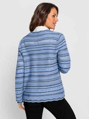 Veste en tricot fil fantaisie facile d'entretien