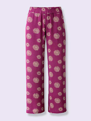 Pantalon imprimé pure viscose (Image 4)