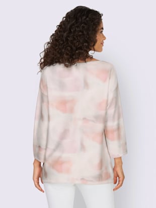 Pull imprimé tricot fin et doux