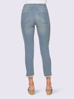 Jean ceinture portable à deux hauteurs