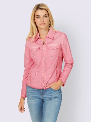 Veste en jean mélange de matière innovant pour une coupe parfaite