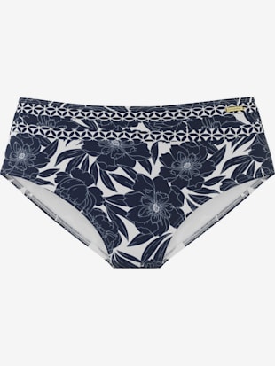 Slip de bain imprimé floral tendance contrasté (Image 2)