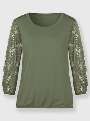 T-shirt en dentelle avec viscose (ecovero)