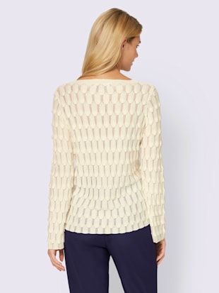 Pull joli motif tricoté