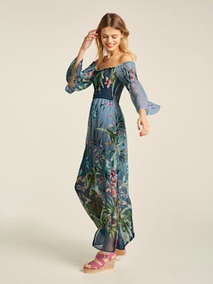 Robe imprimée coupe extra-longue tendance