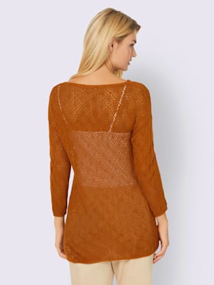 Pull motif ajouré léger
