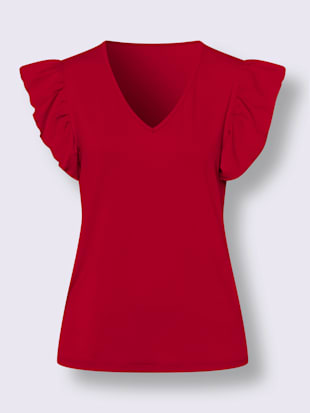 T-shirt en v viscose douce et fluide (Image 4)