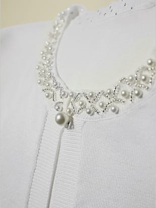 Veste en tricot superbes perles fantaisie