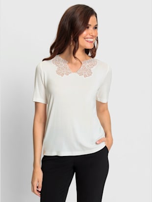 T-shirt en dentelle viscose