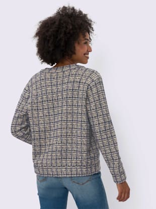 Veste en tricot forme blouson tendance