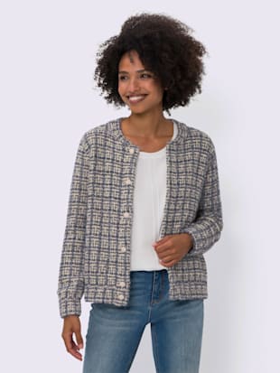 Veste en tricot forme blouson tendance