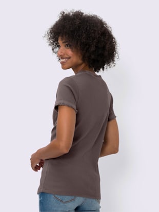 T-shirt en v qualité coton doux sur la peau (Image 3)