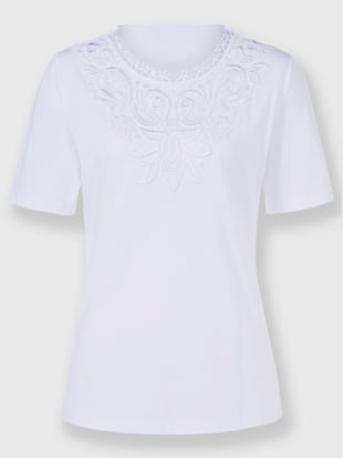 T-shirt en dentelle 50% modal