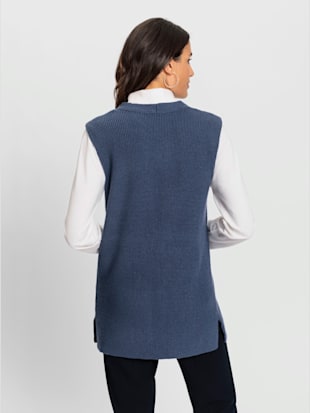 Gilet long en tricot 50% viscose