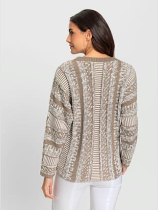 Pull superbe motif intarsia