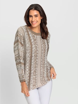 Pull superbe motif intarsia