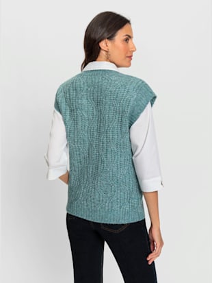 Débardeur en tricot fil chiné doux