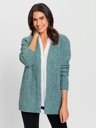 Veste en tricot fil chiné doux (Image 1)