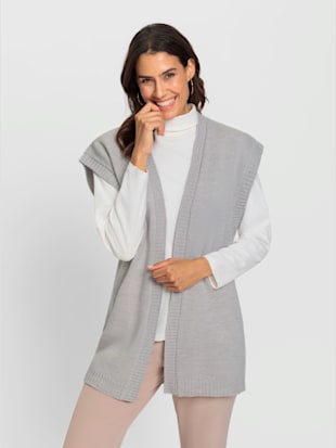 Gilet en tricot 30% laine vierge (mérinos)