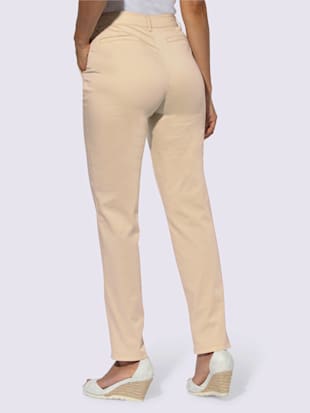 Pantalon chino satin coton