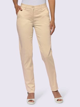 Pantalon chino satin coton