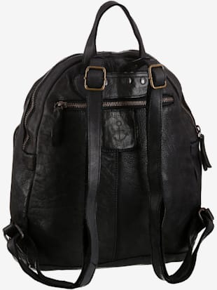 Sac à dos citadin en cuir délavé