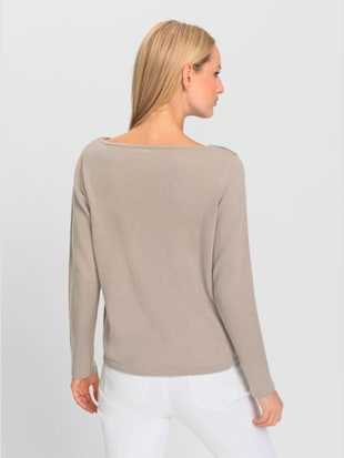 Pull encolure en u 100% cachemire