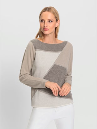 Pull encolure en u 100% cachemire