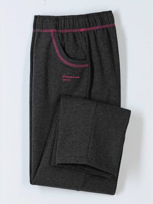 Pantalon de loisirs coutures contrastées raffinées