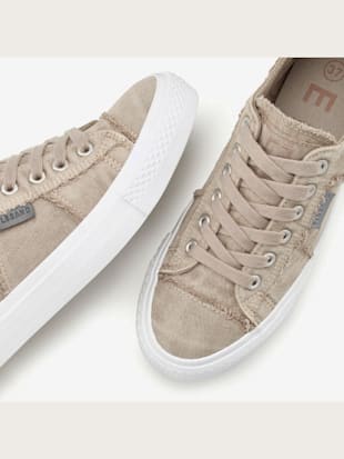 Baskets chaussures en textile, chaussures en tissu au look usé et délavé tendance (Image 3)