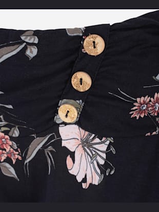 Pantalon de plage pantalon en tissu léger avec motif floral