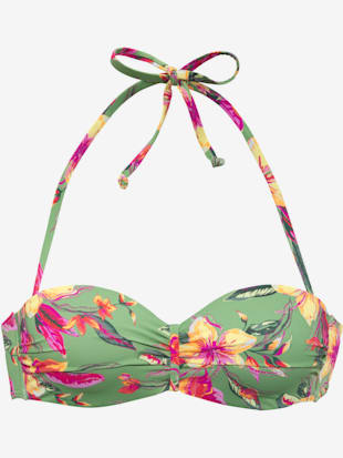 Haut de bikini bandeau à armatures design floral (Image 2)