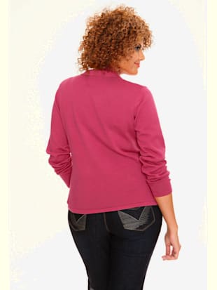Veste en tricot fin superbe basique avec poches plaquées