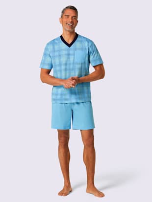 Pyjamas courts jersey fin