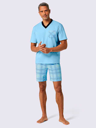 Pyjamas courts jersey fin