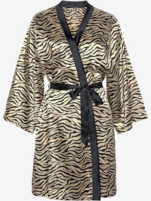 Kimono élégant à imprimé animal