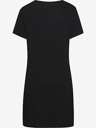 Chemise de nuit t-shirt de nuit court à encolure en v (Image 4)
