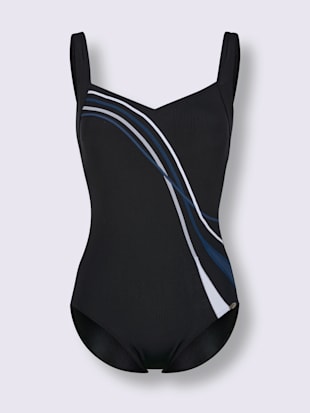 Maillot de bain feminin confortable motif ligne (Image 4)