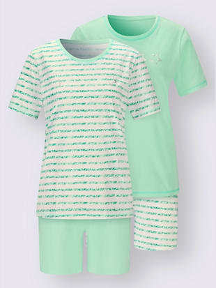 Pyjamas courts jersey fin