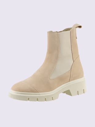 Bottines cuir velours de vache.