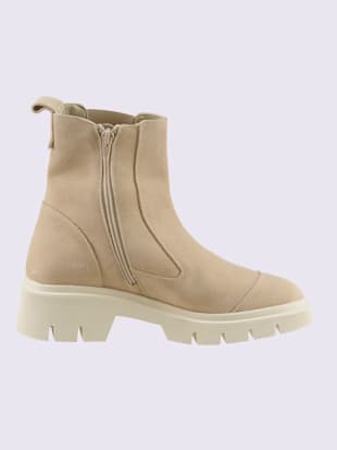 Bottines cuir velours de vache.