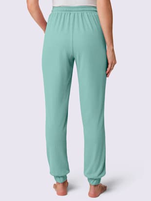 Pyjama-pantalon tricot côtelé moderne