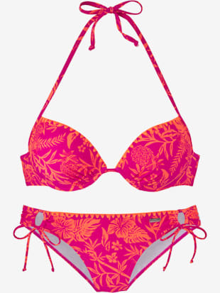 Bikini push-up bord crocheté contrasté (Image 2)