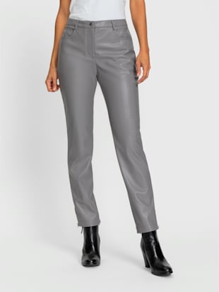 Pantalon femme effet cuir