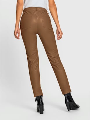 Pantalon femme effet cuir