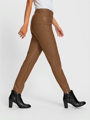 Pantalon femme effet cuir