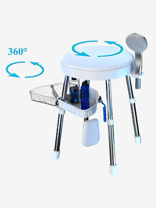 Tabouret de douche avec siège pivotant rotation à 360°, fonction stop